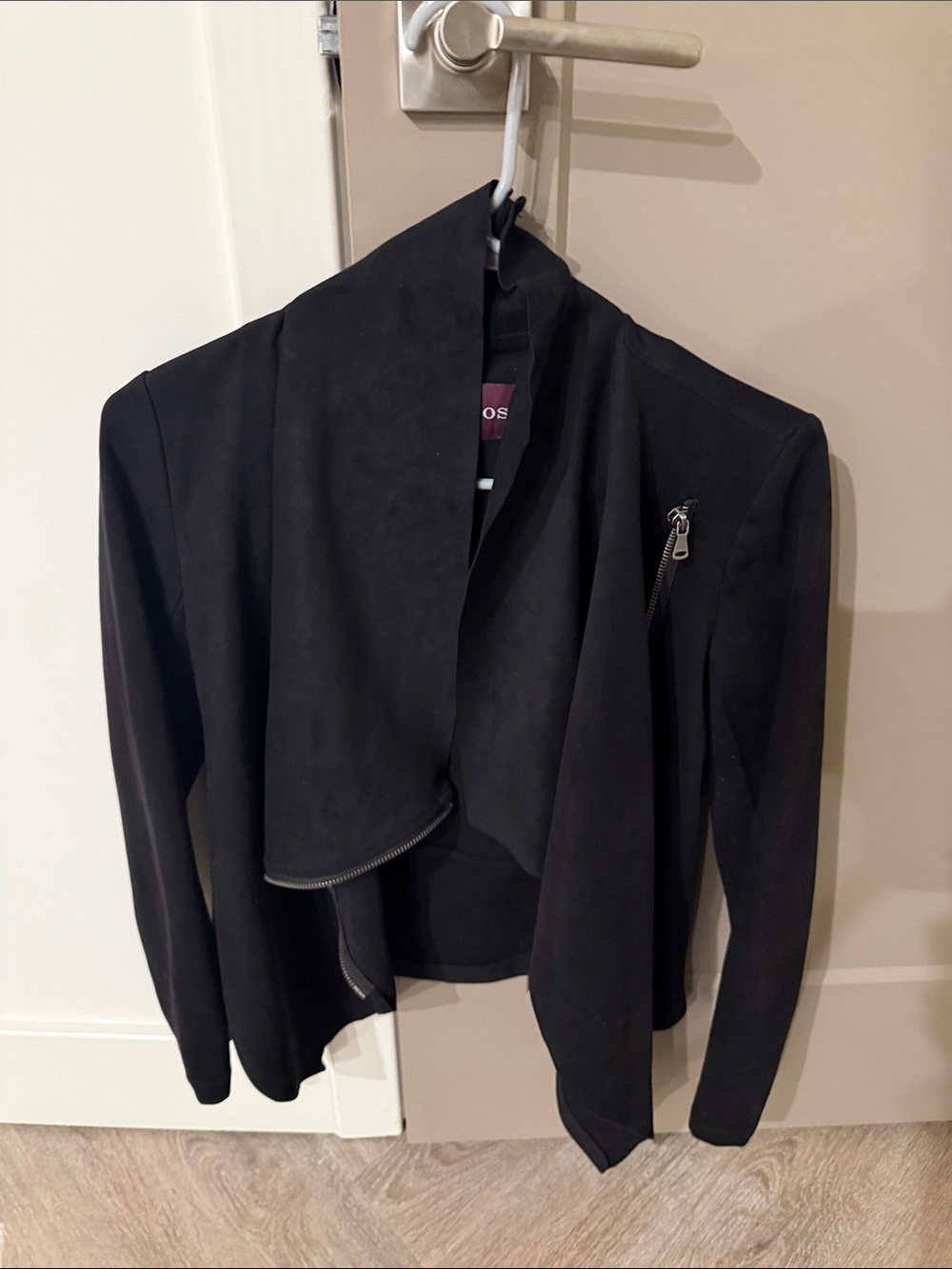Vigoss Black Suede-Style Women's Jacket